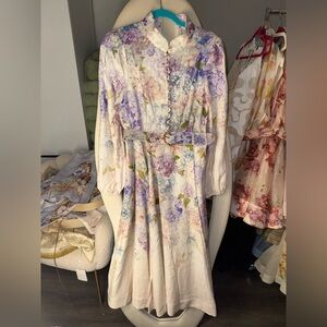 Zimmermann illuminati Floral Pastel Dress size 2 fits like medium